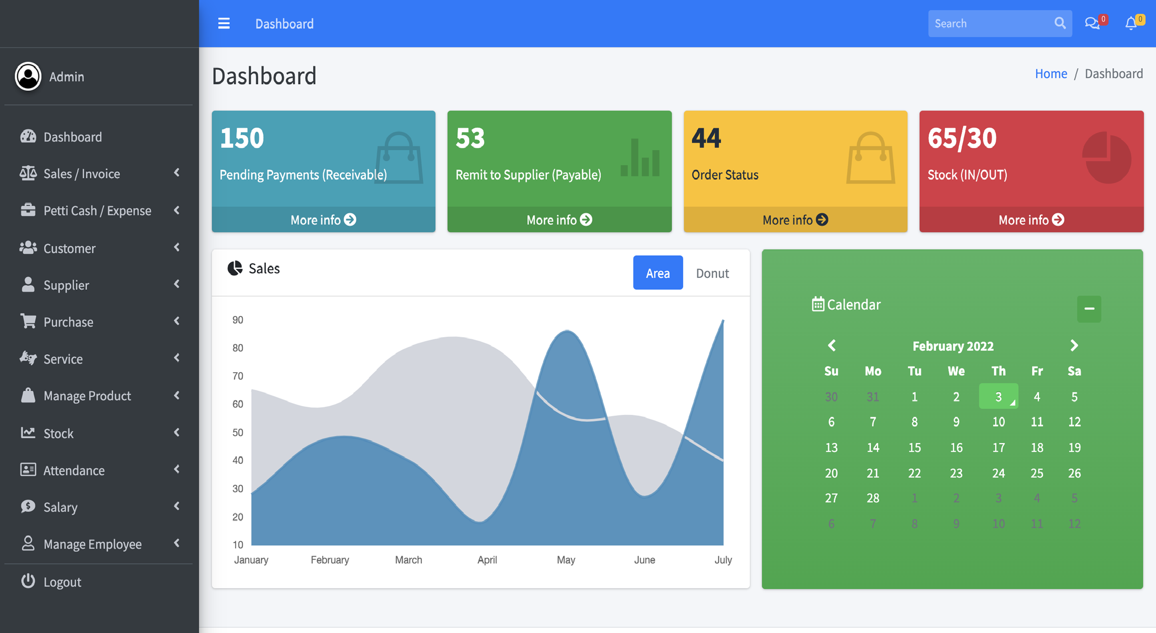 ERP Dashboard